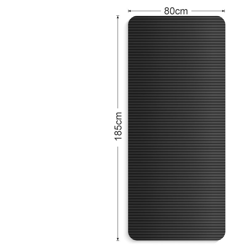 Esterilla yoga gris antideslizante 185x80cm